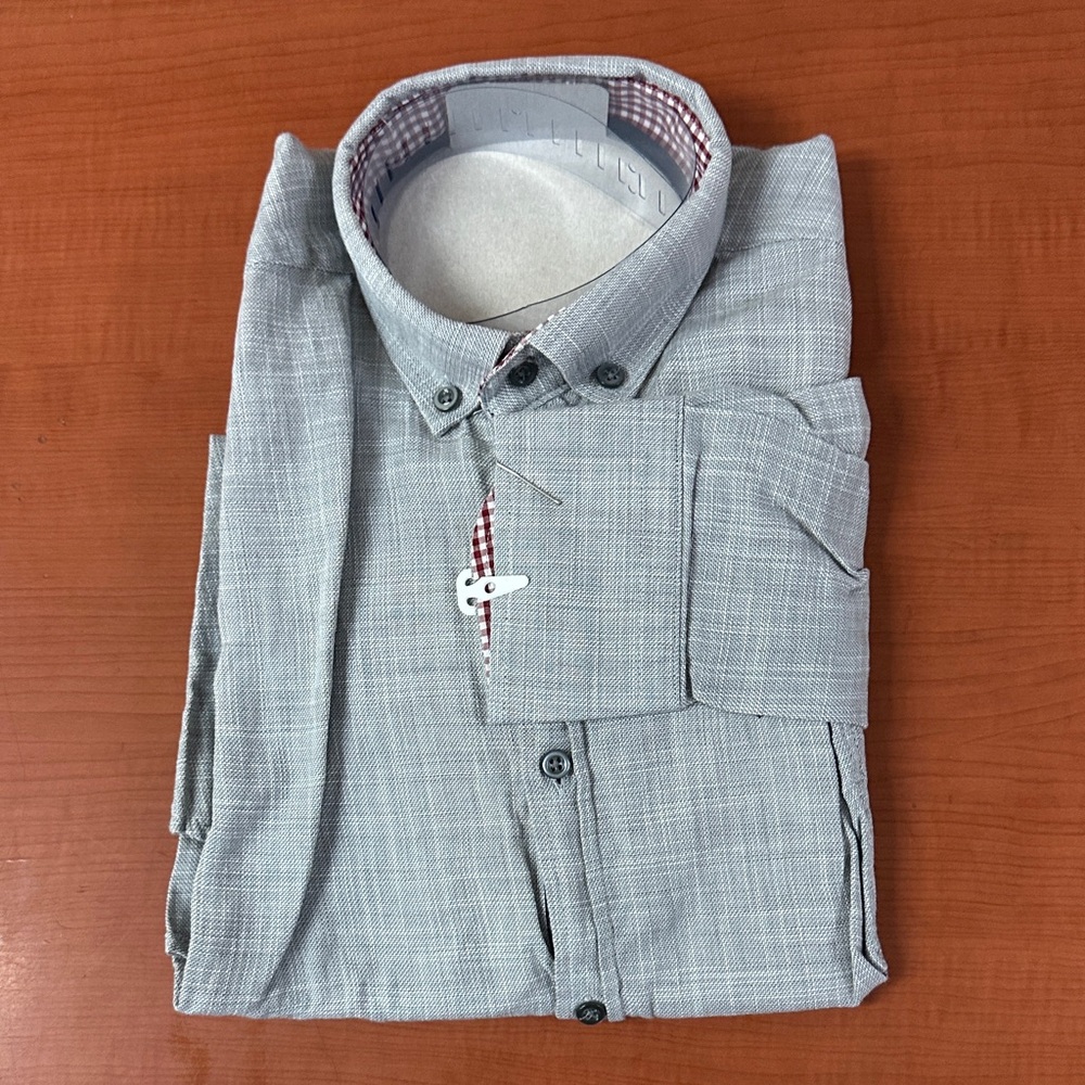 Raymond Light Gray Button Down Shirt